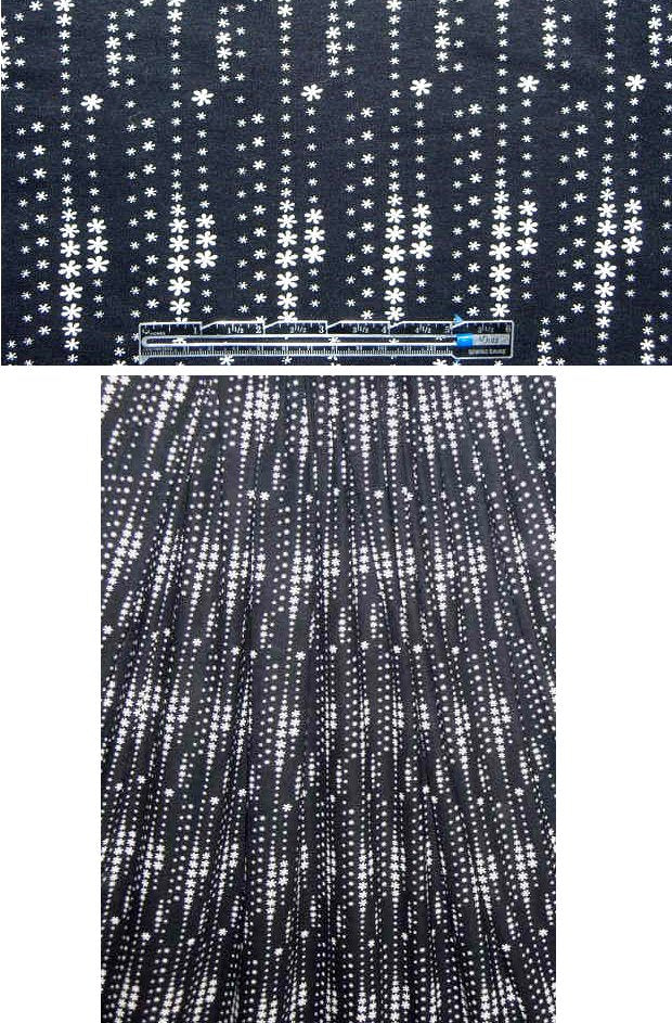 CA designer flower sparks rayon/spandex knit 1.75 yds