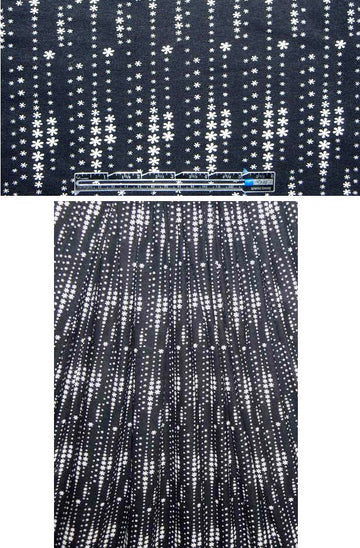 CA designer flower sparks rayon/spandex knit 1.75 yds
