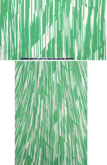 Cadena kelly/natural woodcut rayon/lycra knit