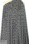 CA designer midnight daisies rayon/spandex knit 1.75 yd