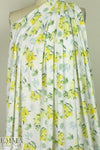 CA designer lemon floral poly/cotton knit 1.875 yd