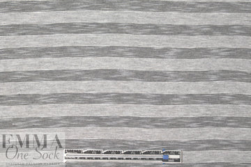 Italian featherweight jersey stripe - gray/black/white