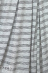 Italian featherweight jersey stripe - gray/black/white 2.5 yd