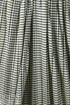 CA designer black/ivory yarn-dye grid novelty knit