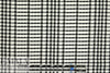 CA designer black/white yarn-dye grid novelty knit