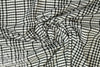 CA designer black/white yarn-dye grid novelty knit .75 yds