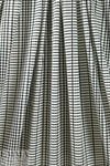 CA designer black/white yarn-dye grid novelty knit