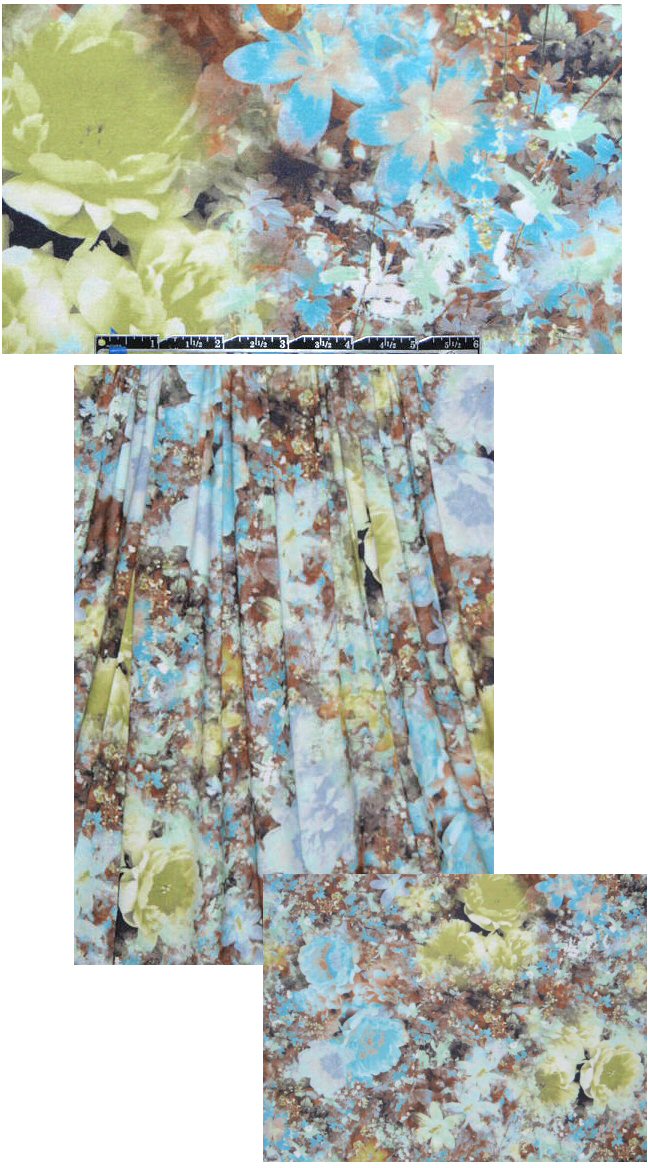 David M. 'foto floral fantasy' knit print