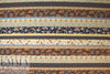 French digital viscose knit - vintage floral stripe 1.75 yd