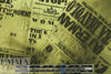 French digital viscose knit - playbill montage
