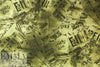 French digital viscose knit - playbill montage