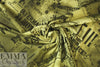 French digital viscose knit - playbill montage