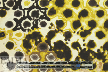 French digital viscose knit - cellular patchwork