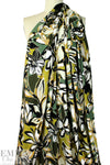 Italian digital viscose knit - stylized garden 1.375 yd