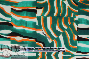 Cava11i signature digital 'rorschach' poly/span ponte 1.75 yd