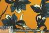 Italian digital viscose knit - butterscotch/bluesteel floral
