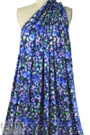 Italian digital viscose knit - cobalt garden