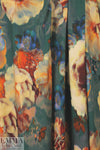 Italian digital viscose knit - painterly autumn rose
