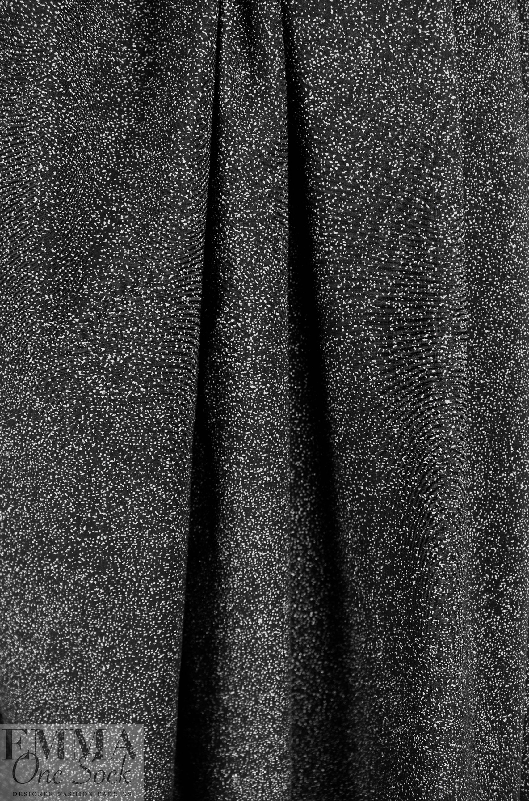 Italian 'salty sparkle' polyester/spandex knit .75 yds