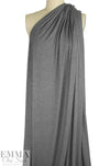 CA designer soft and drapey rayon/span. jersey - heather gray 1.5 yd