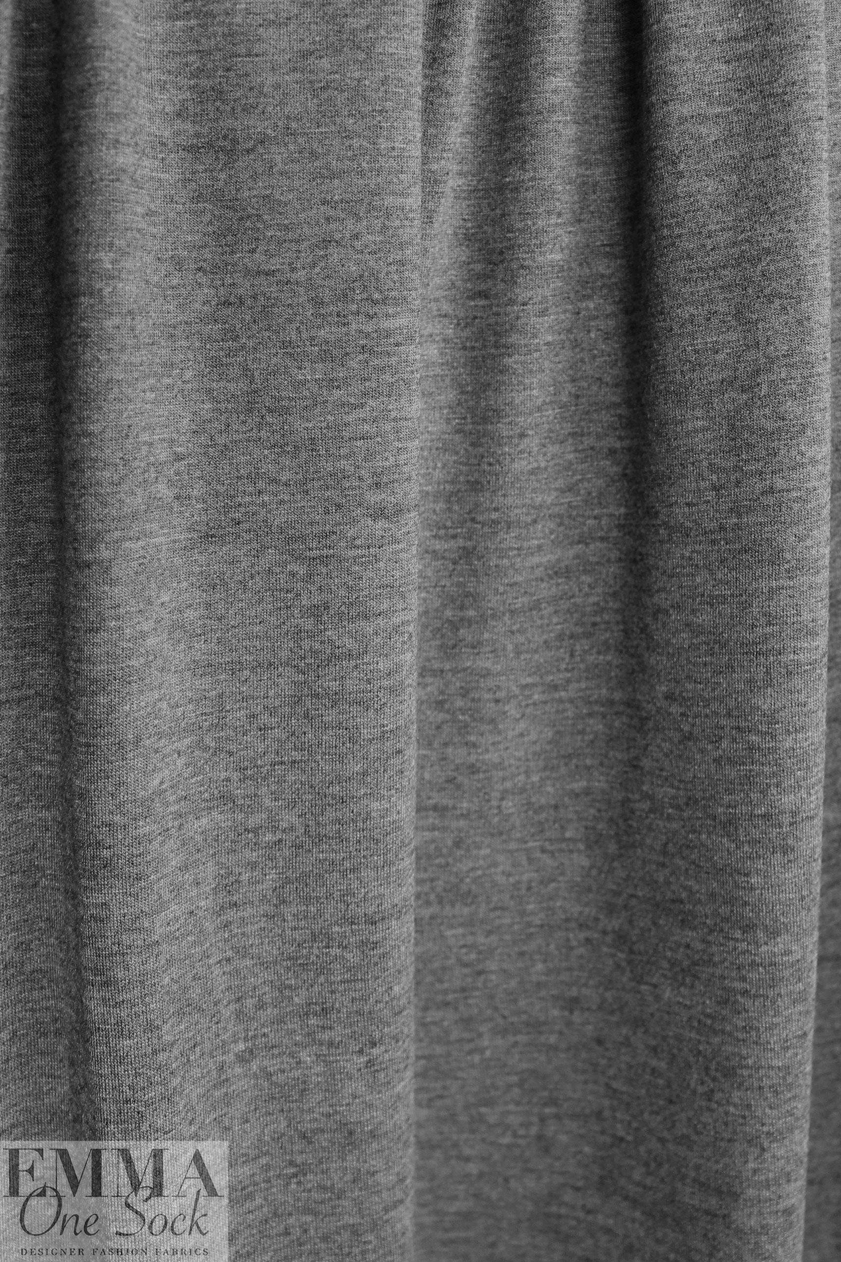 CA designer soft and drapey rayon/span. jersey - heather gray 1.5 yd