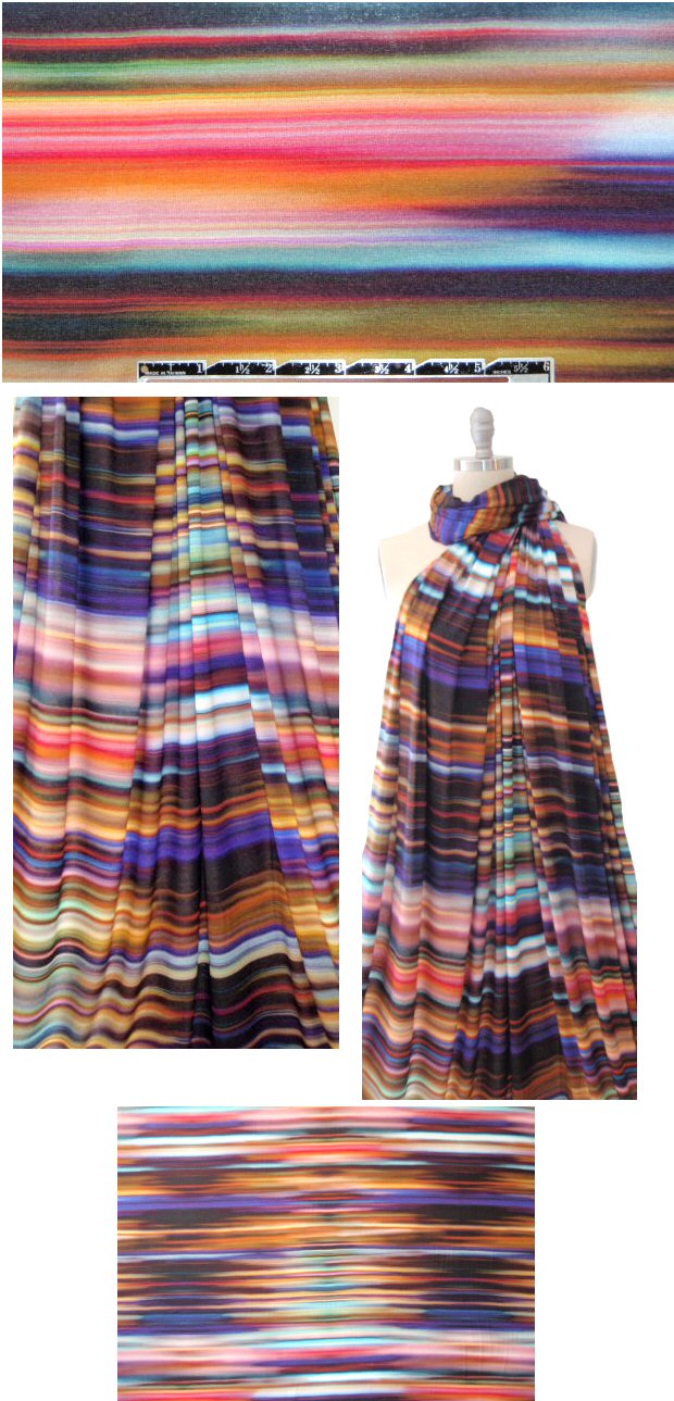 West Coast designer southwest haze rayon/spandex knit