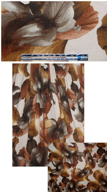 Italian oversized floral knit - sienna 2.75 yds