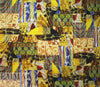 Italian digital viscose knit - deco patchwork