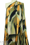 Italian digital viscose knit - cubist abstract