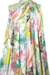 Italian digital viscose knit - painted paisley
