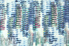 Italian cellular abstract viscose/lycra knit