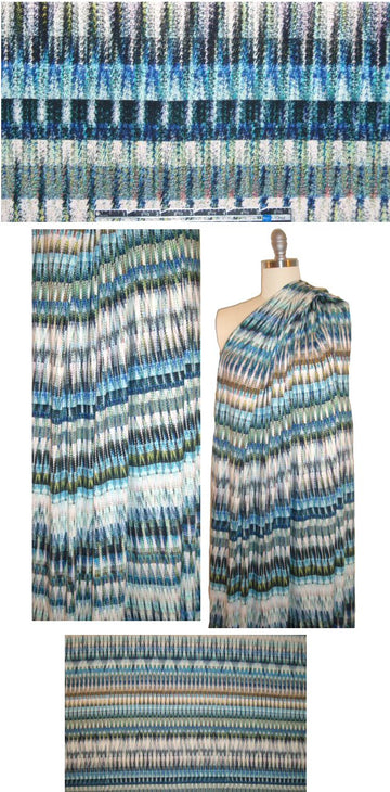 Italian fairisle static viscose/lycra sweatery knit