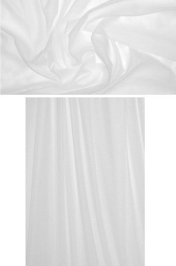 Italian white cotton/silk featherweight knit