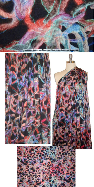 Italian 'magnified knitting' no.2 visc/lycra knit 1.75 yd
