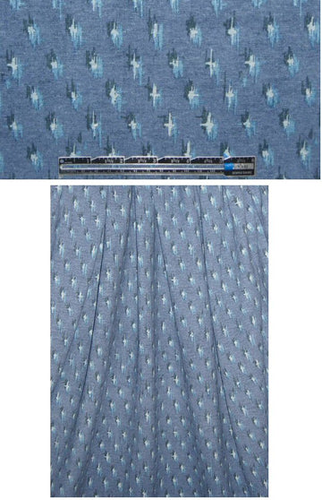 hemp/organic cotton print jersey -  denimy graphic .625 yds