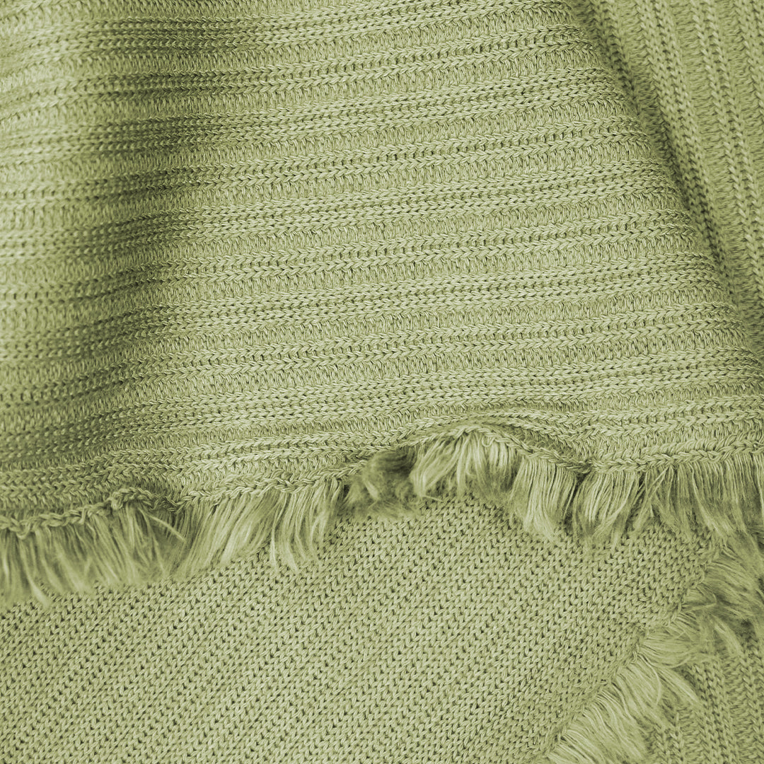 MTM 'Selanik' organic cotton sweater knit - green olive 1.125 yds