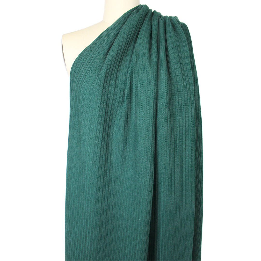 MTM 'Selanik' organic cotton sweater knit - bottle green 1.5 yd