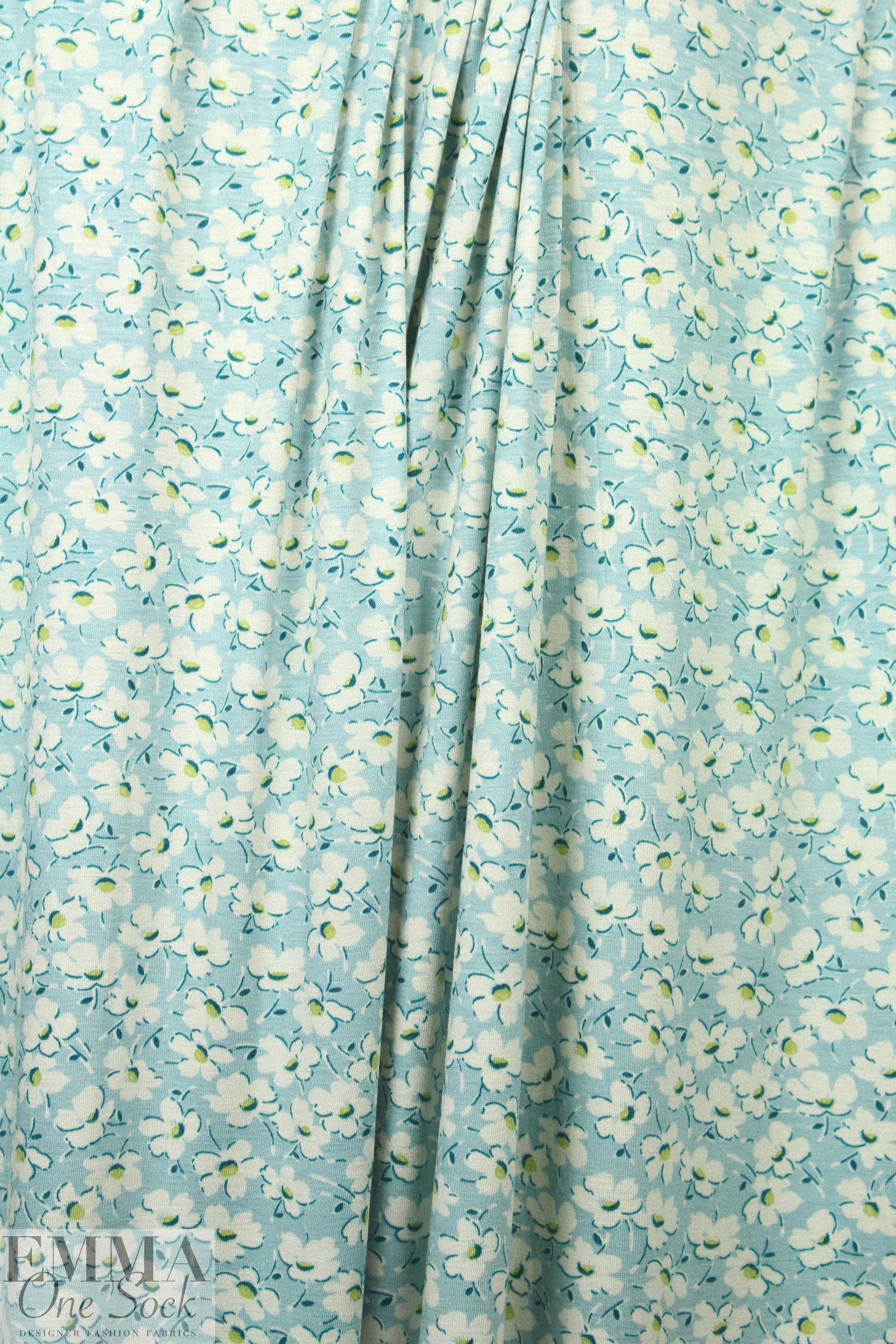 NY designer sweet little flowers viscose knit