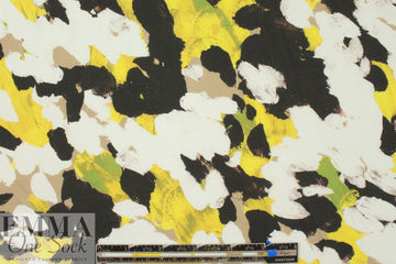 Italian 'hand-painted' paint brush abstract cotton knit