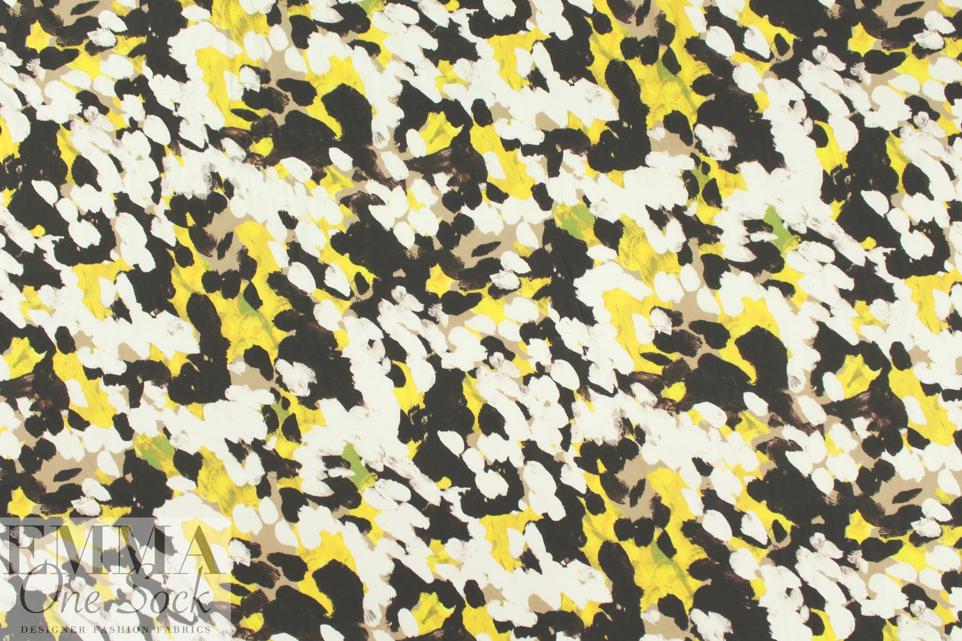 Italian 'hand-painted' paint brush abstract cotton knit
