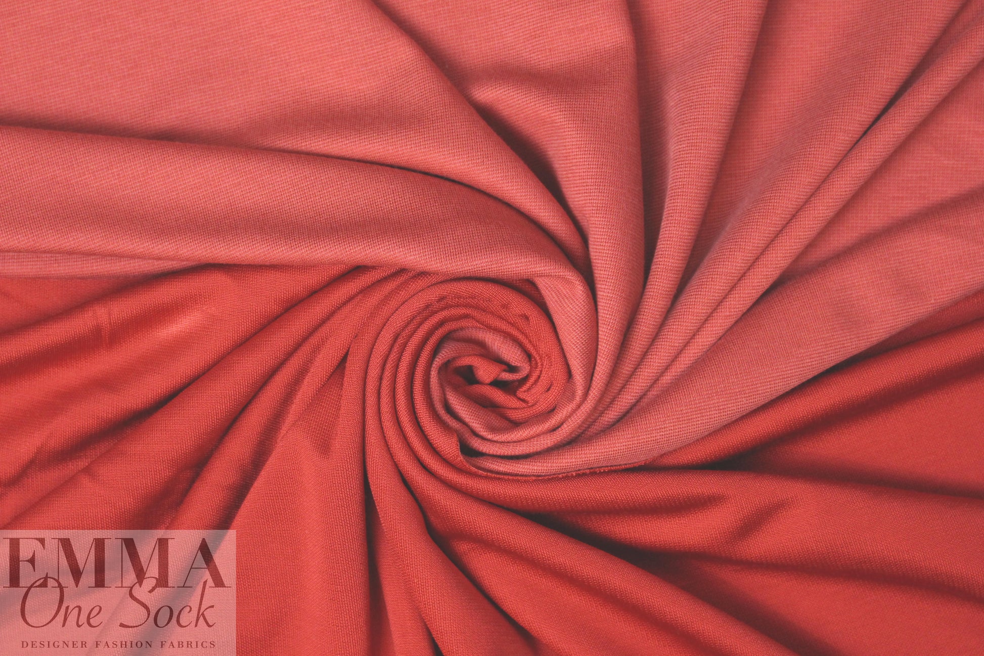 famous designer viscose double-sided knit - red 1.5 yd