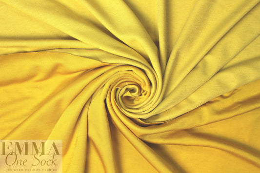 famous designer viscose double-sided knit - buttercup