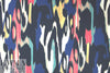 Italian digital viscose knit - 'ikat' abstract