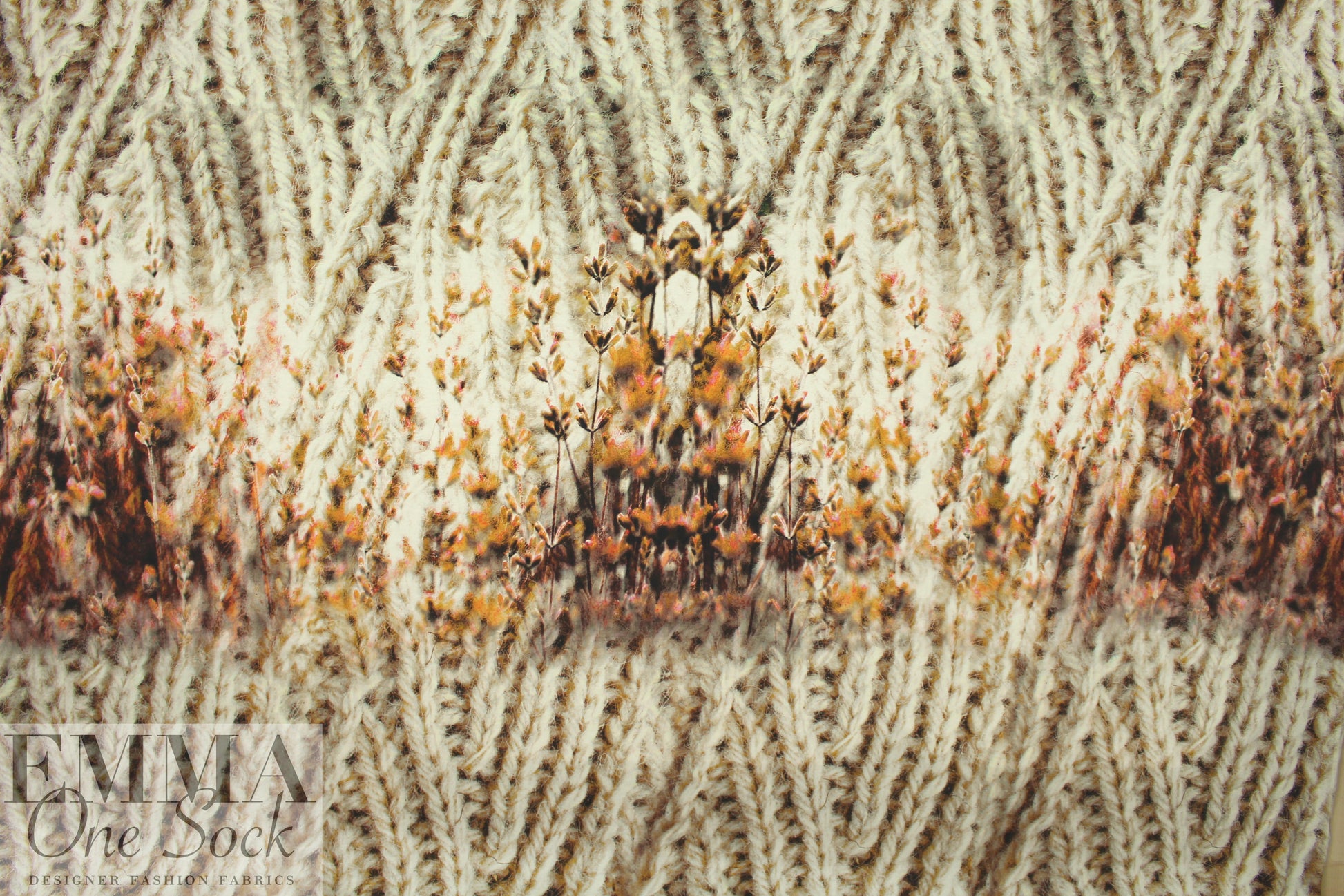 Italian 'knitter's bloom' viscose/lycra panel knit