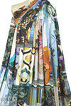Italian digital crazy quilt viscose/spandex knit