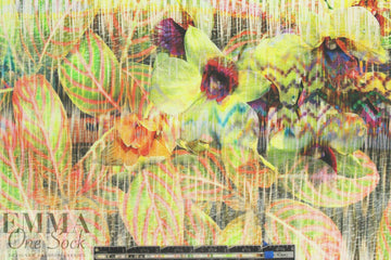 Italian digital layered floral viscose/spandex knit