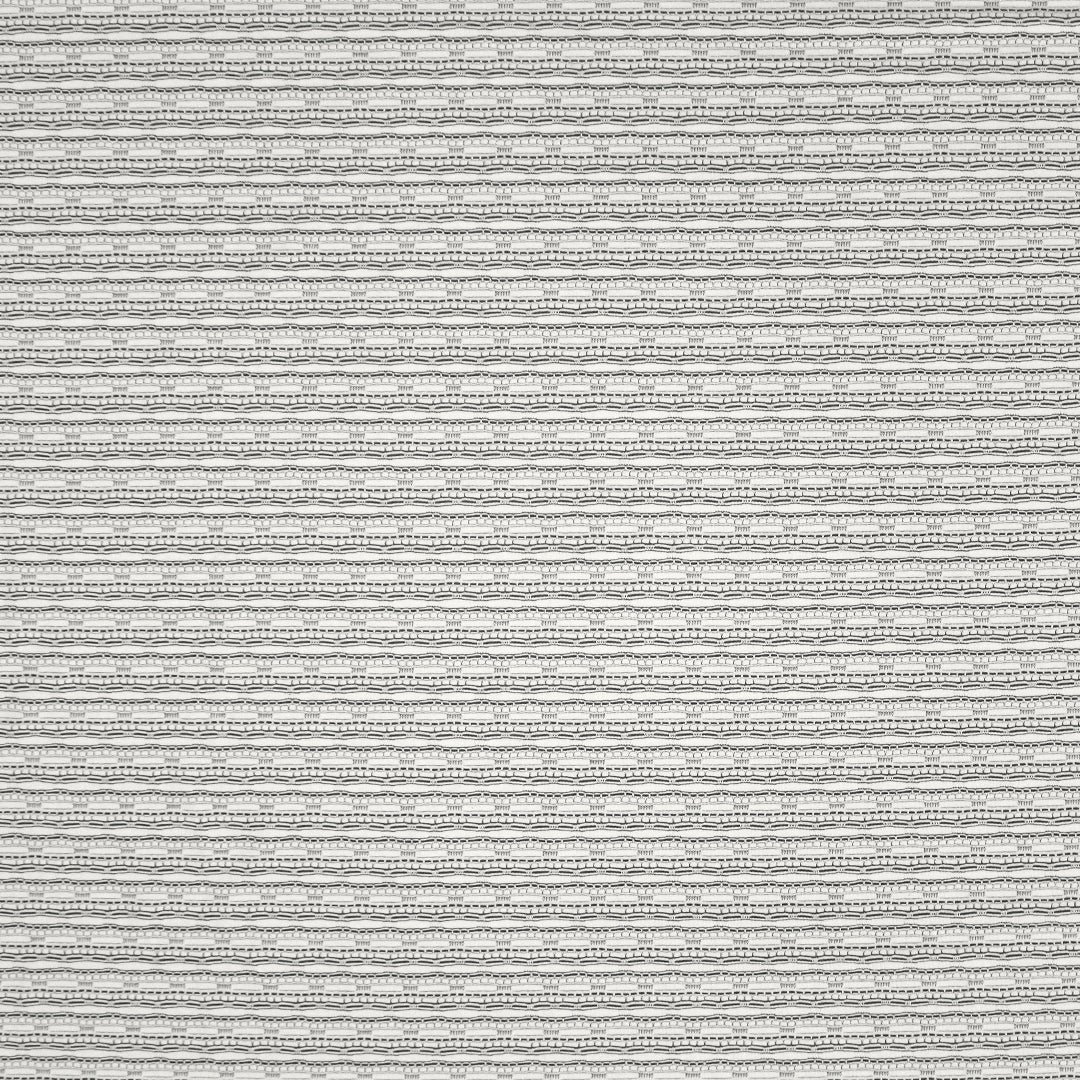French yarn-dye embellished stripe novelty knit - ivory/black 1 yard