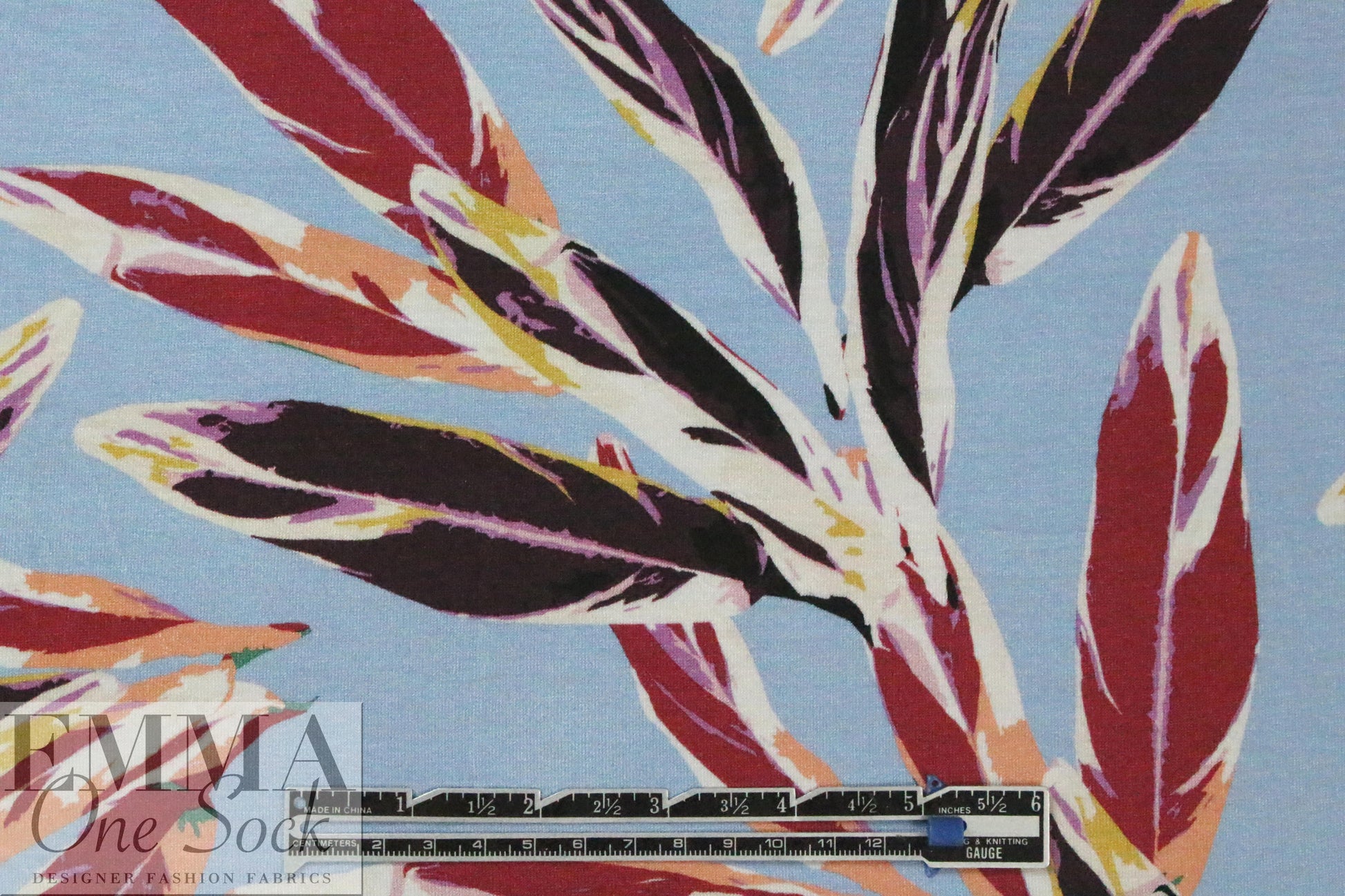 German mill digital viscose knit - plumage