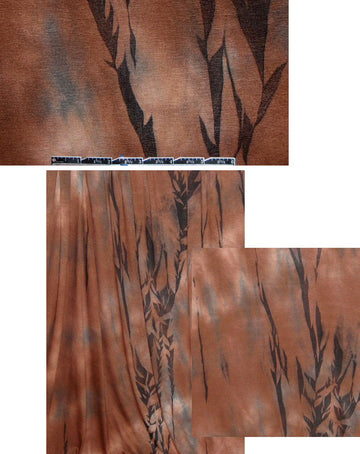 Nicole Mi11er earthy tie dye branch cotton knit