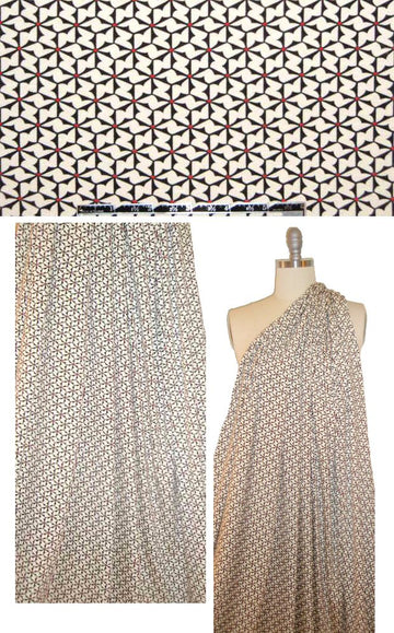 West Coast designer graphic pinwheel twist knit